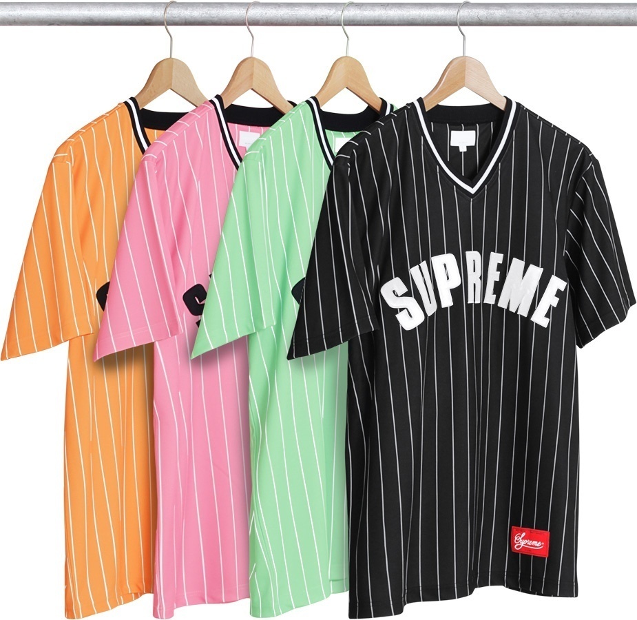 Pinstripe Baseball Jersey